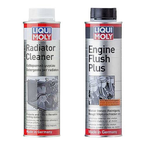 Liqui Moly Combo – Radiator Cleaner (300ml) + Engine Flush (300ml) Each