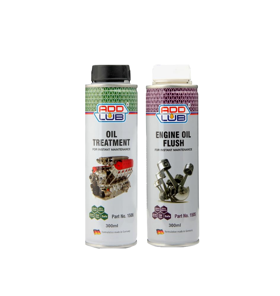 ADD LUB Combo of Engine Oil Flush & Oil Treatment (300ml) each