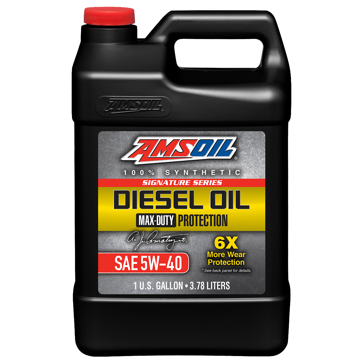 AMSOIL 5W-40 Signature Series 100% Synthetic Max-Duty Diesel Oil (3.78L)