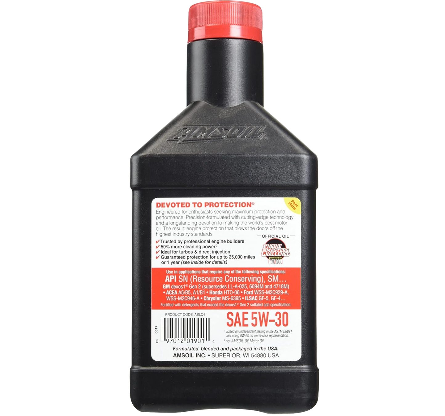 AMSOIL Signature Series 5W-30 Synthetic Motor Oil for Cars (946ml)