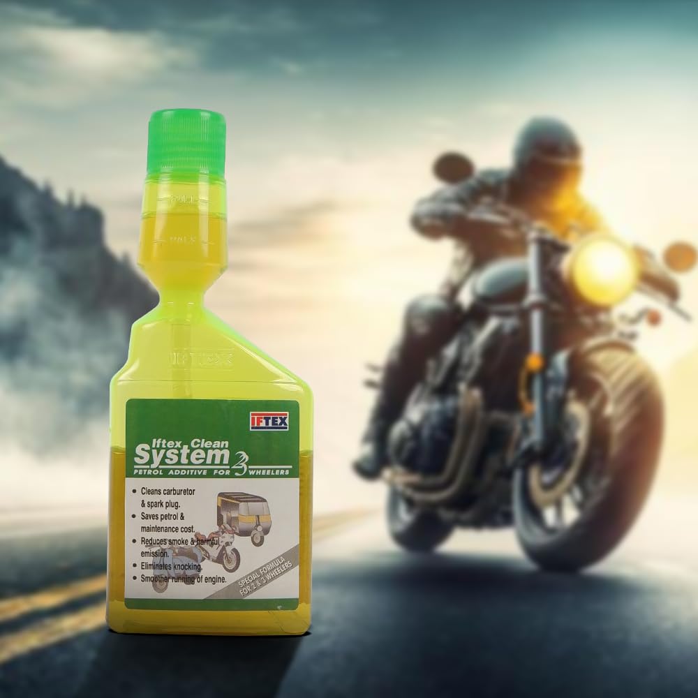 IFTEX Clean System 2/3 Fuel Additive for all Petrol Bike and Scooter (100ml)