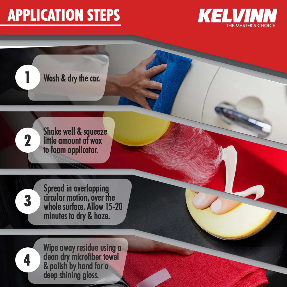 KELVINN Carnauba Liquid Wax (200ml)