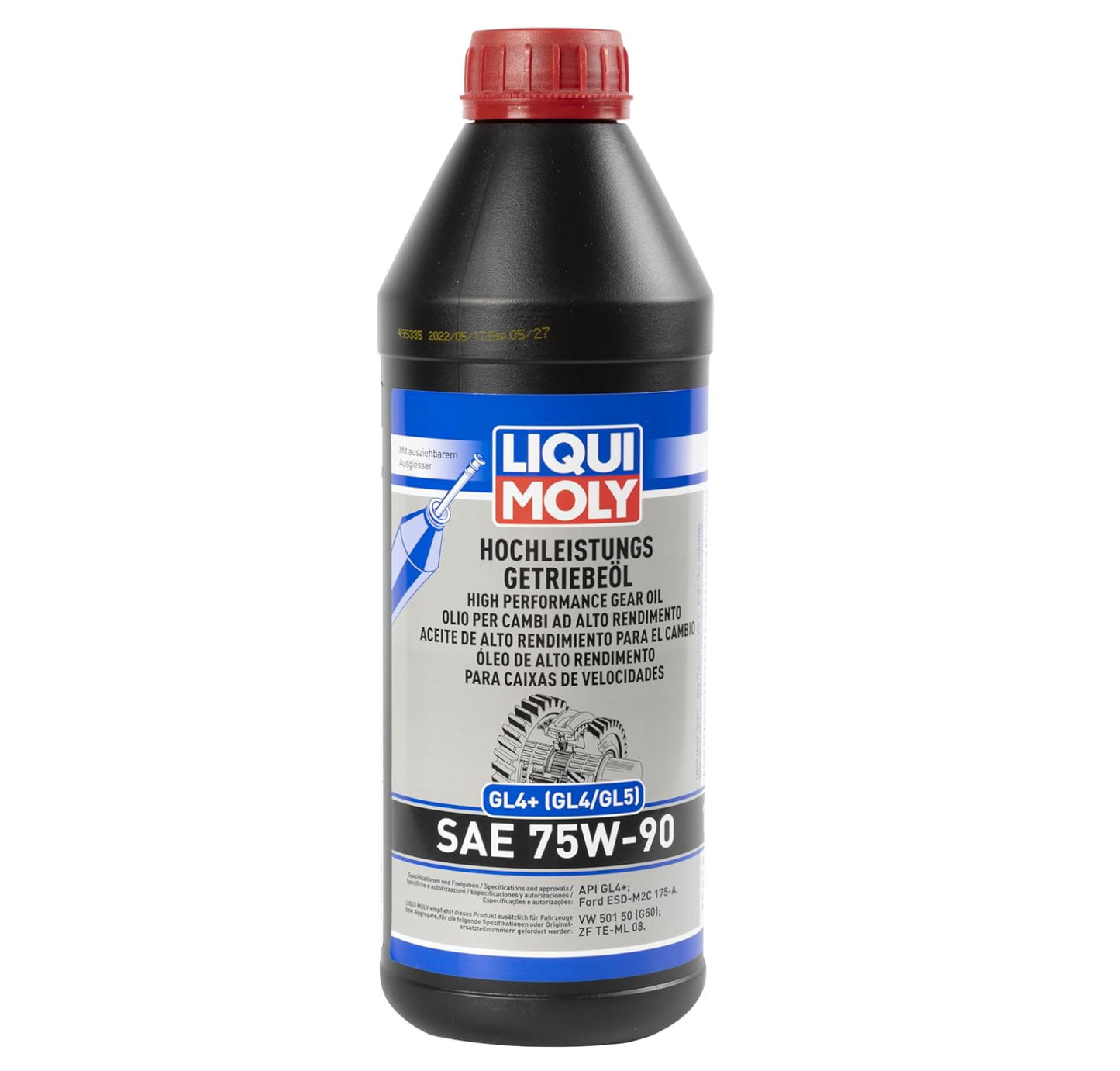 Liqui Moly High Performance Gear Oil (GL4+) SAE 75W-90 (1L)