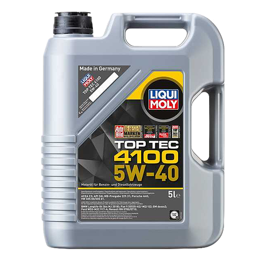 Liqui Moly Top Tec 4100 5W-40 Engine Oil (5L)
