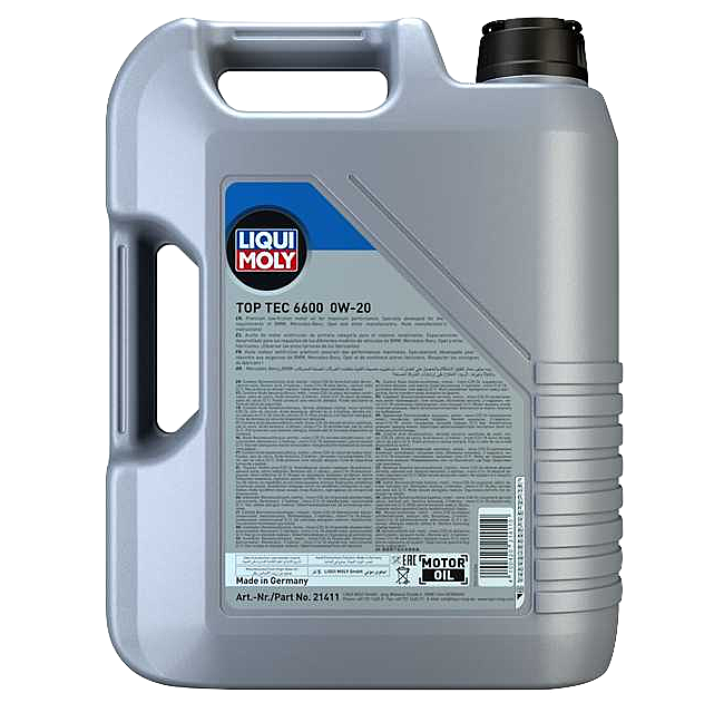 Liqui Moly Top Tec 6600 0W-20 Engine Oil (5L)