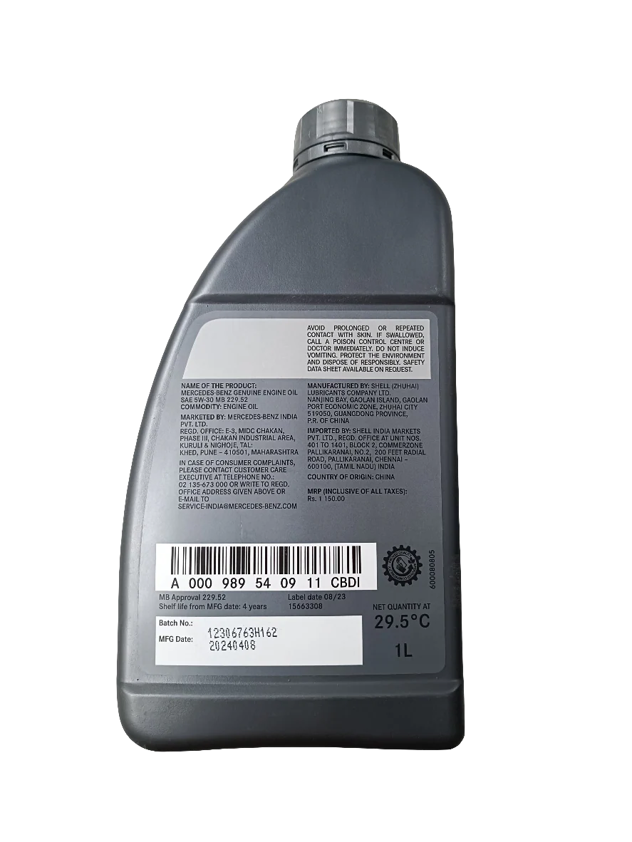 Mercedes-Benz 5W-30 MB 229.52 Genuine Engine Oil (1L)