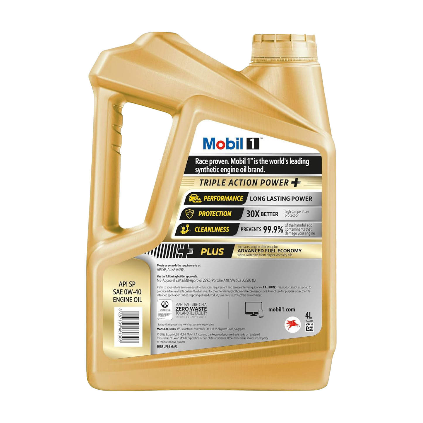 Mobil 1 0W-40 Advanced Full Synthetic Engine Oil (4L)