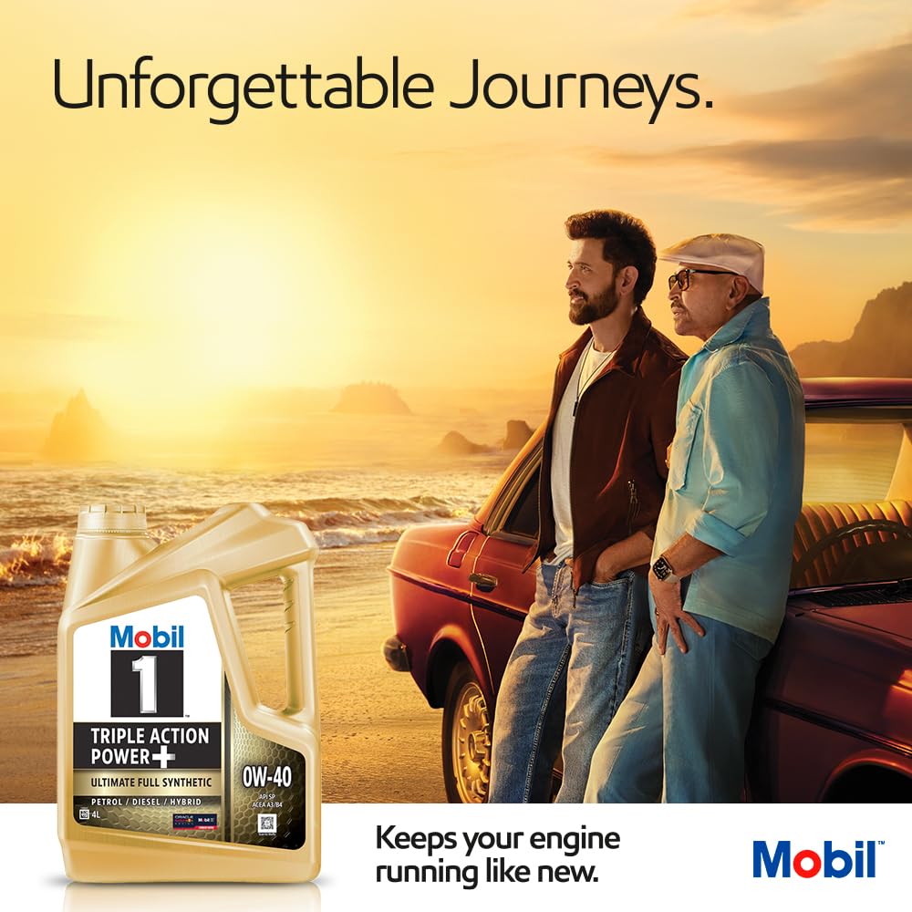 Mobil 1 0W-40 Advanced Full Synthetic Engine Oil (4L)