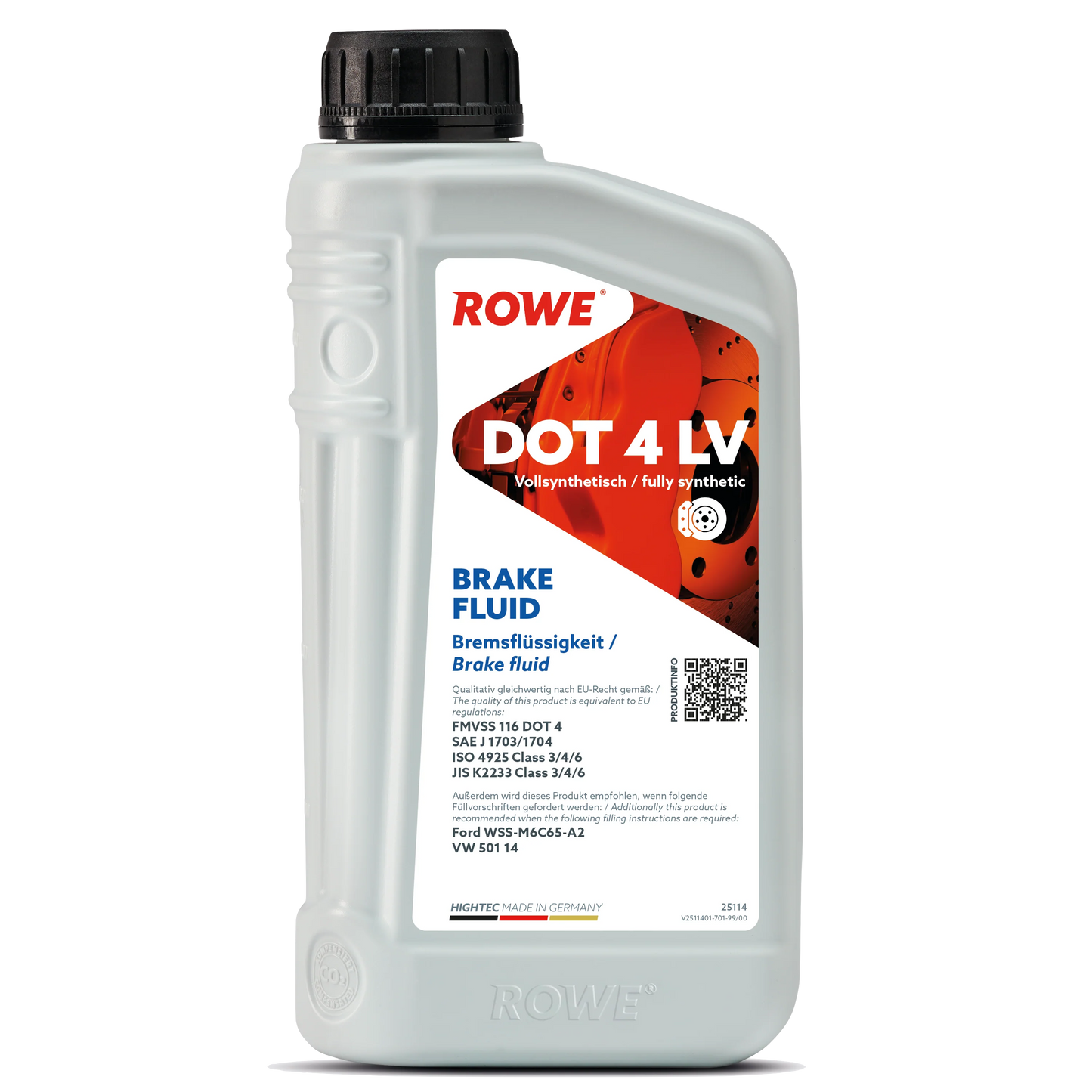 ROWE Hightec Brake Fluid DOT 4 LV (1L)