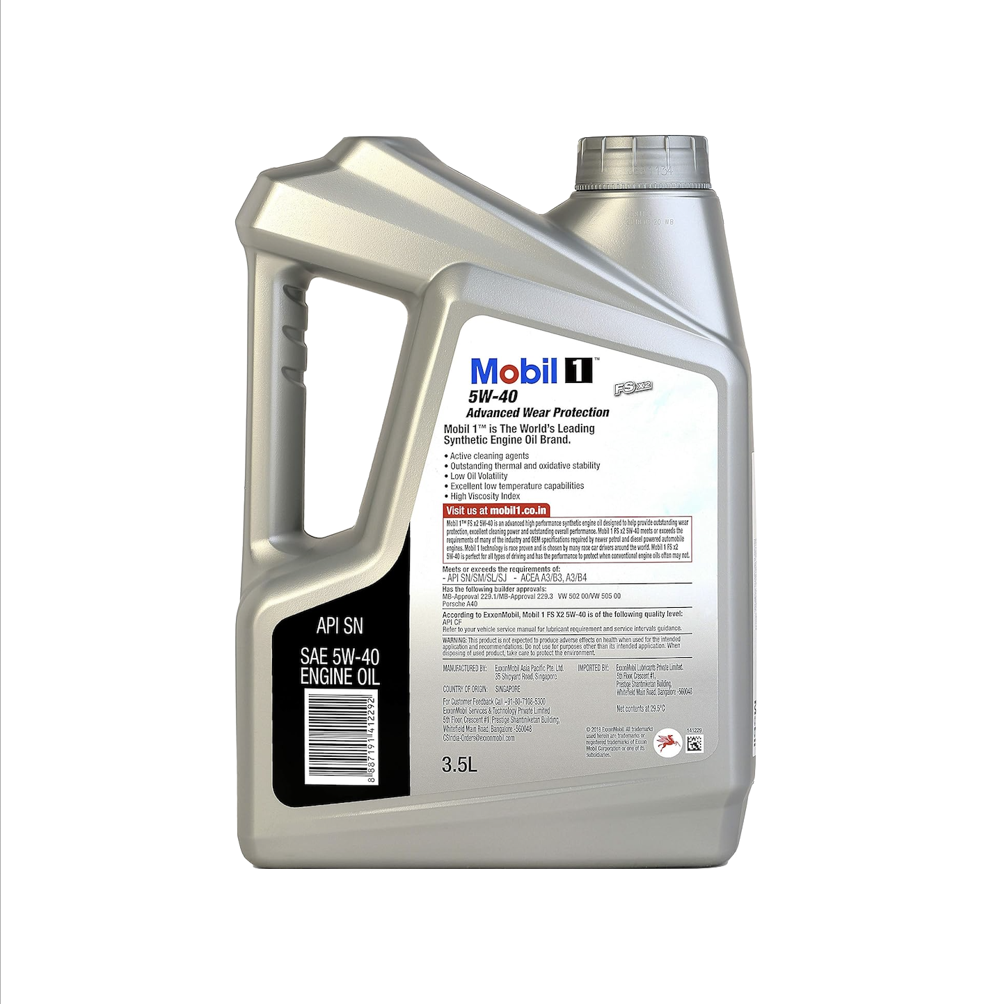 Mobil 1 FS X2 5W-40 Advanced Full Synthetic Engine Oil (3.5L)