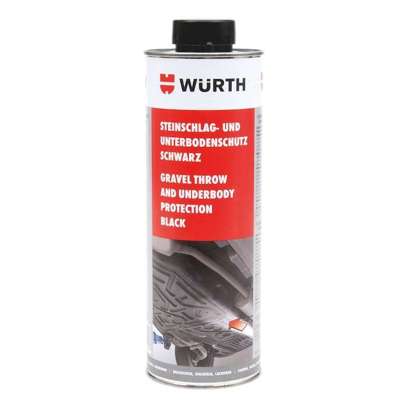 Wurth Gravel Throw & Underbody Protection - Black (500ml-1L)