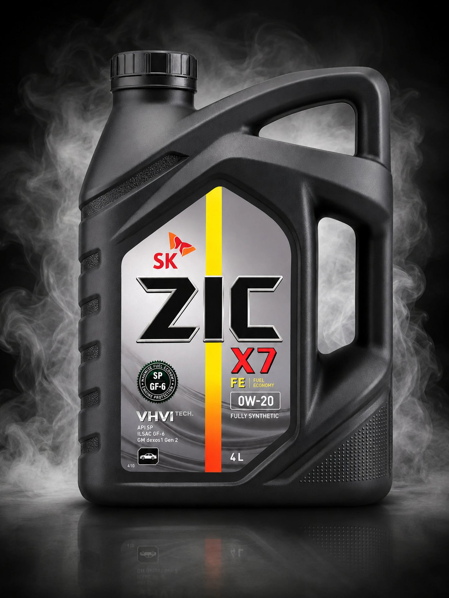 ZIC X7 FE 0W-20 Full-Synthetic Engine Oil (4L)