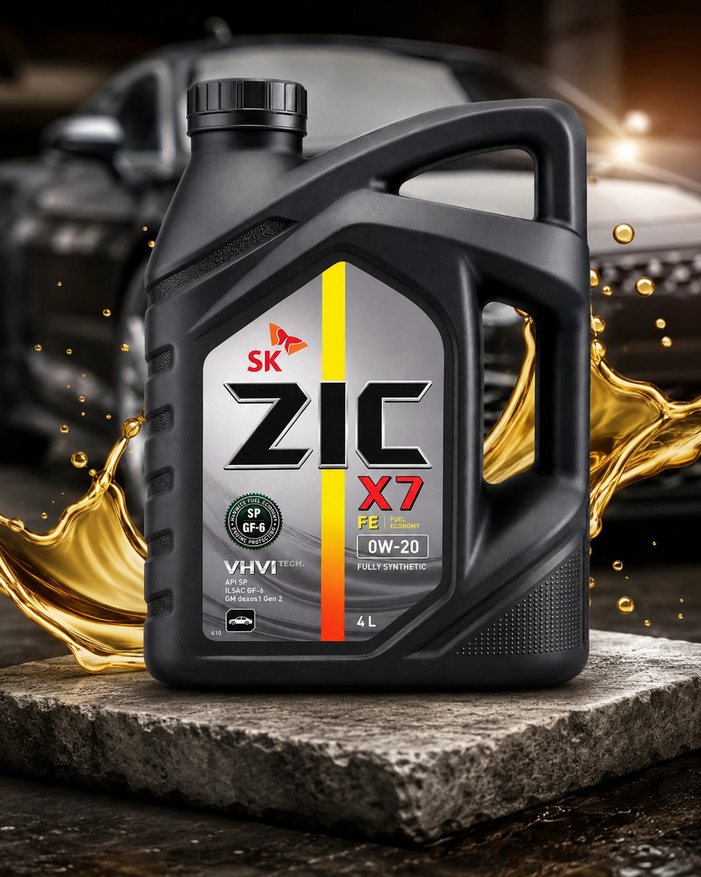 ZIC X7 FE 0W-20 Full-Synthetic Engine Oil (4L)