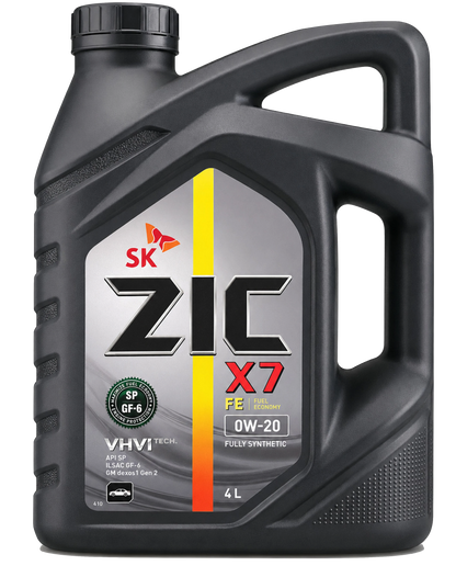 ZIC X7 FE 0W-20 Full-Synthetic Engine Oil (4L)