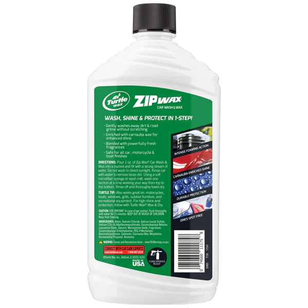 Turtle Wax Zip Wax Car Wash & Wax (473ml)