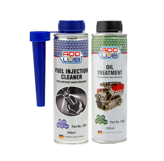 ADD LUB Combo of Engine Oil Treatment & Fuel Injection Cleaner (300ml) each