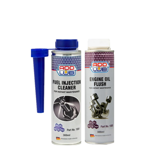 ADD LUB Combo of Fuel Injection Cleaner & Engine Flush (300ml) each