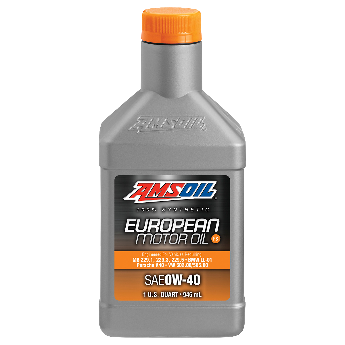 AMSOIL 0W-40 FS 100% Synthetic European Motor Oil (946ml)