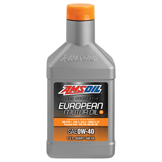 AMSOIL 0W-40 FS 100% Synthetic European Motor Oil (946ml)