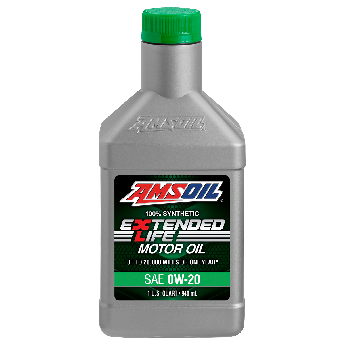 AMSOIL Extended-Life 0W-20 100% Synthetic Motor Oil (946ml)
