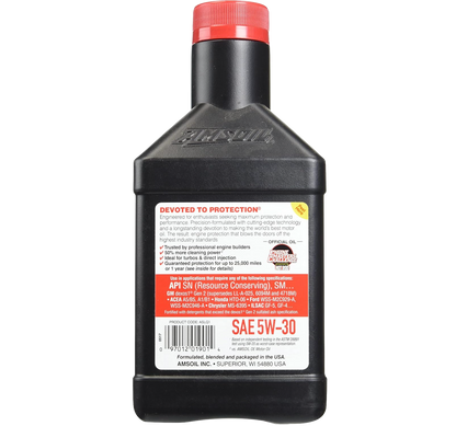 AMSOIL Signature Series 5W-30 Synthetic Motor Oil for Cars (946ml)