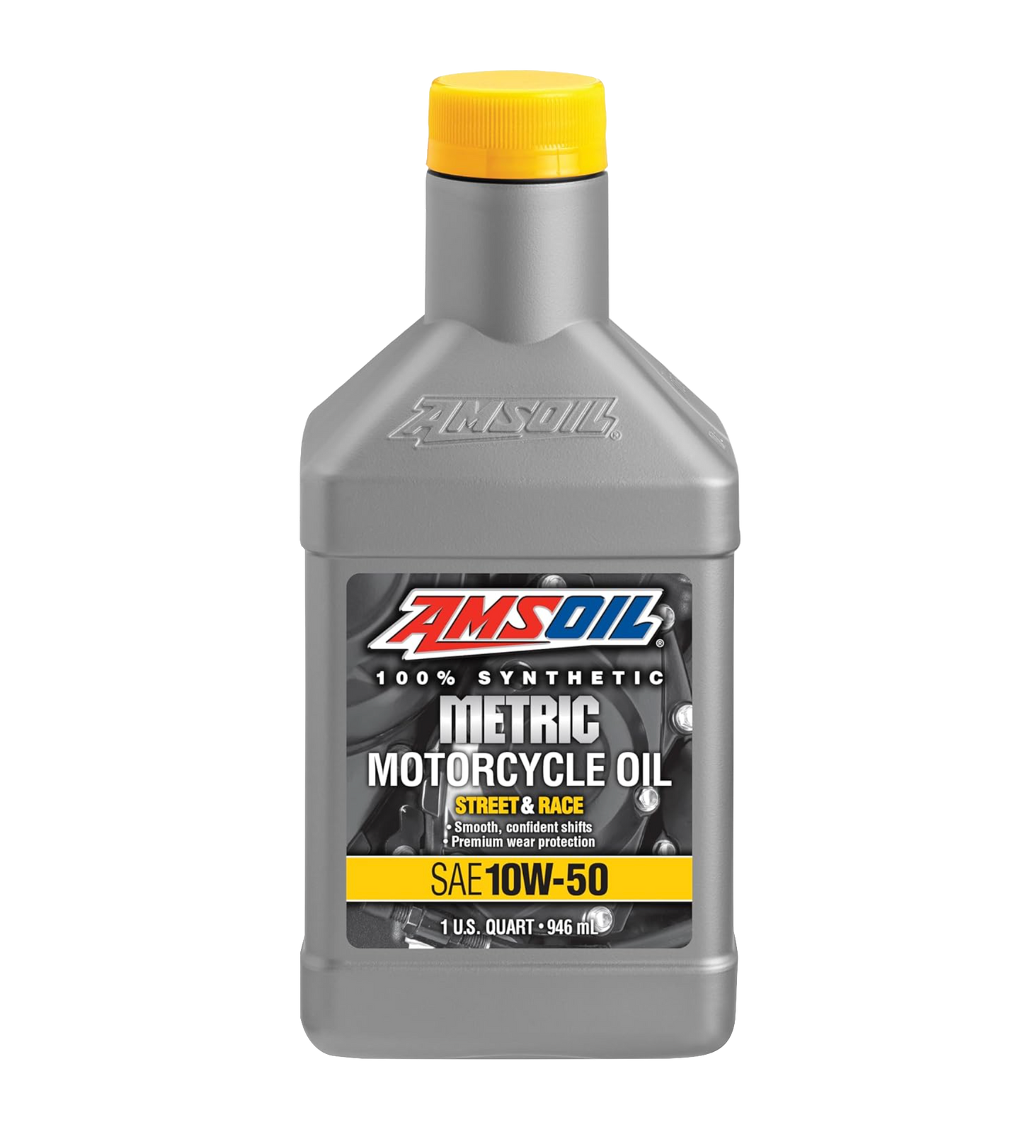 Amsoil Metric 4-Stroke 10W-50 Motorcycle Oil (946ml)