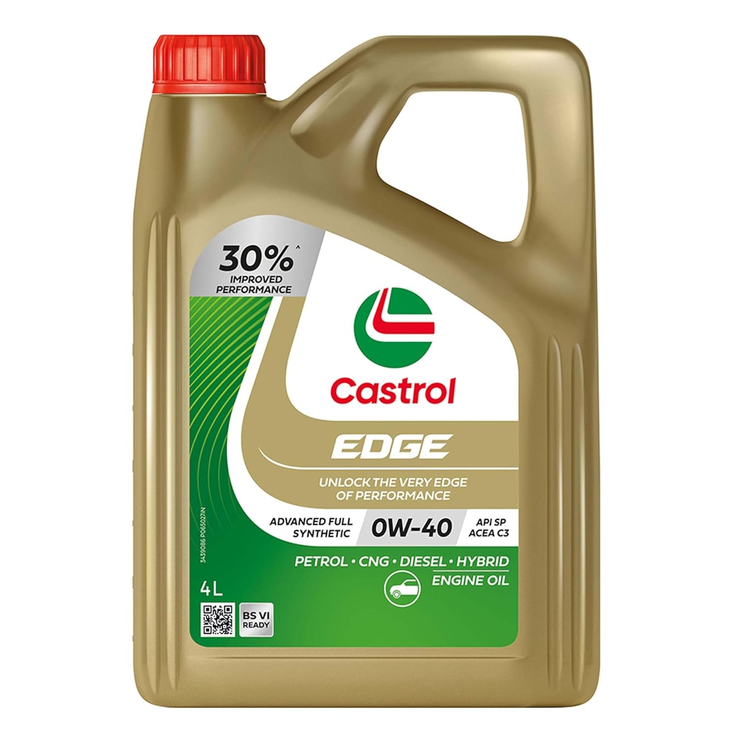 Castrol EDGE 0W-40 Advanced Full Synthetic Engine Oil (4L)