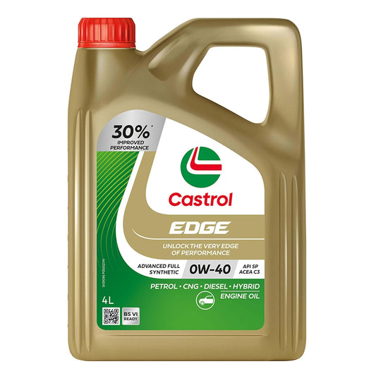 Castrol EDGE 0W-40 Advanced Full Synthetic Engine Oil (4L)