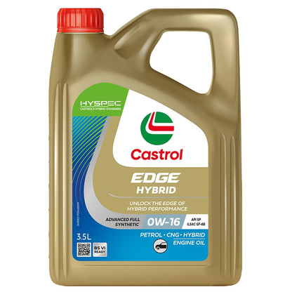 Castrol EDGE Hybrid 0W-16 Advanced Full Synthetic Engine Oil (3.5L)