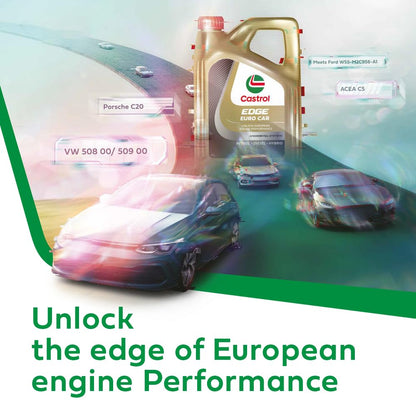 Castrol EDGE Euro Car 0W-20 M Advanced Full Synthetic Engine Oil (1L)