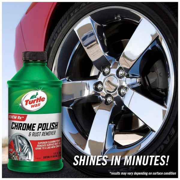 Turtle Wax Chrome Polish & Rust Remover (355ml)