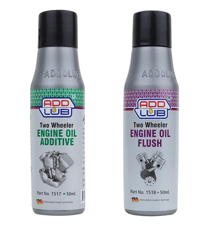 ADD LUB Engine Oil Flush & Engine Oil Additive for Motorbike (50ml) each