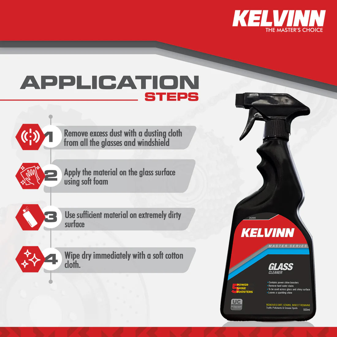 KELVINN Glass Cleaner (500ml)