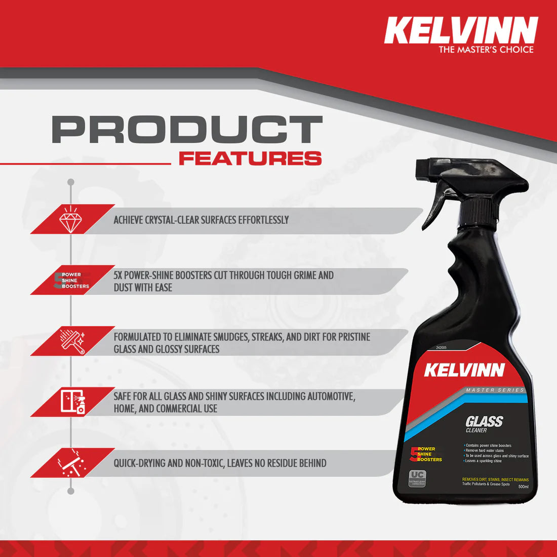 KELVINN Glass Cleaner (500ml)