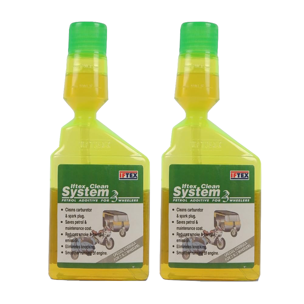 IFTEX Clean System 2/3 Fuel Additive for all Petrol Bike and Scooter (100ml) Pack of 2