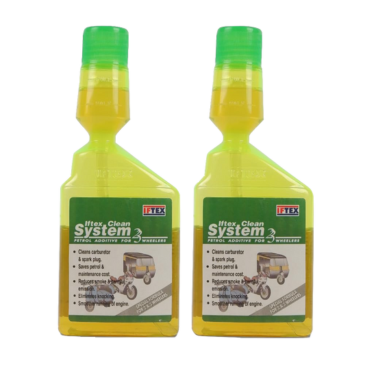 IFTEX Clean System 2/3 Fuel Additive for all Petrol Bike and Scooter (100ml) Pack of 2