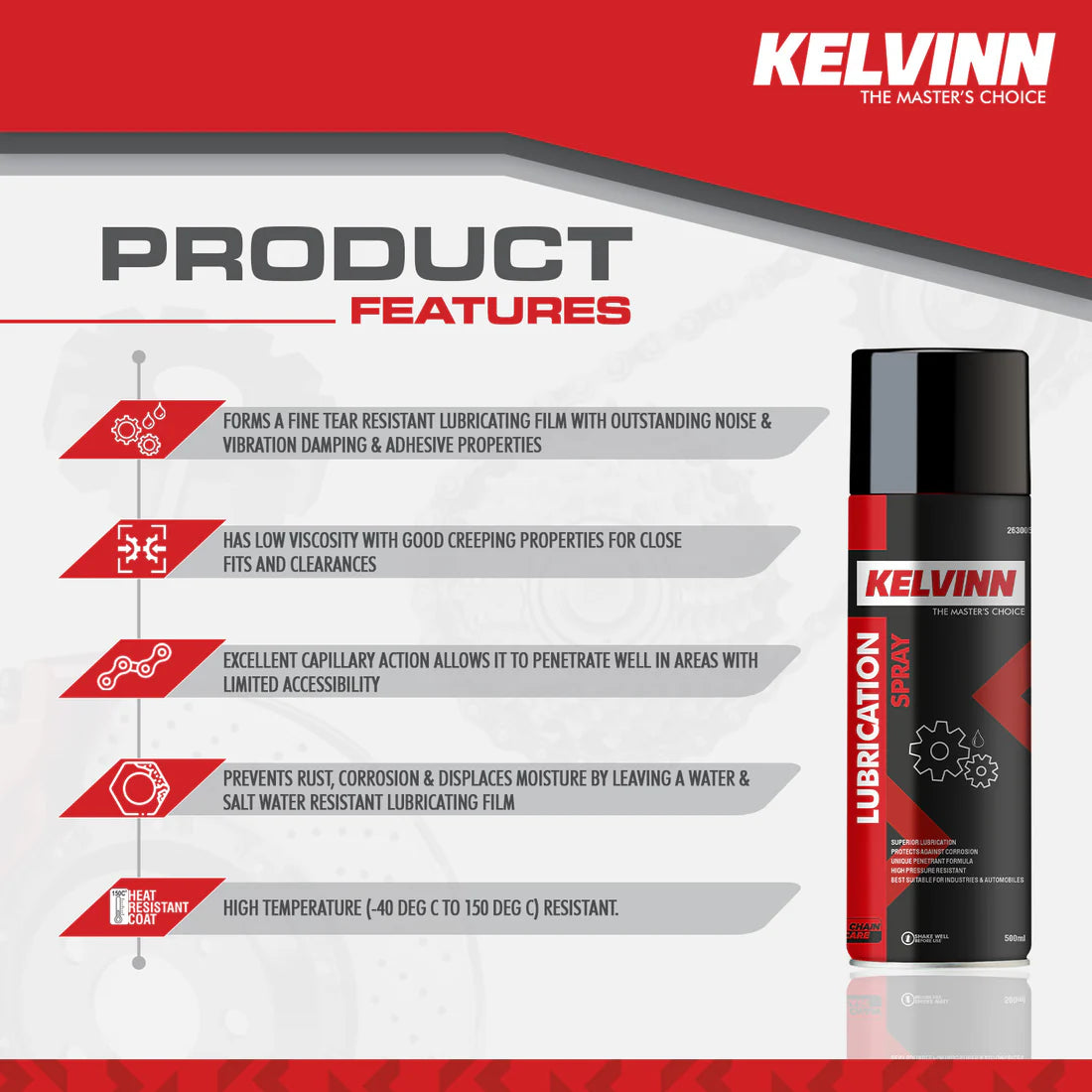 KELVINN Lubrication Spray (500ml)