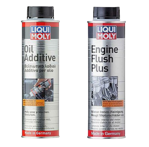 Liqui Moly Combo - Engine Flush (300ml) + Oil Additive (200ml) Each
