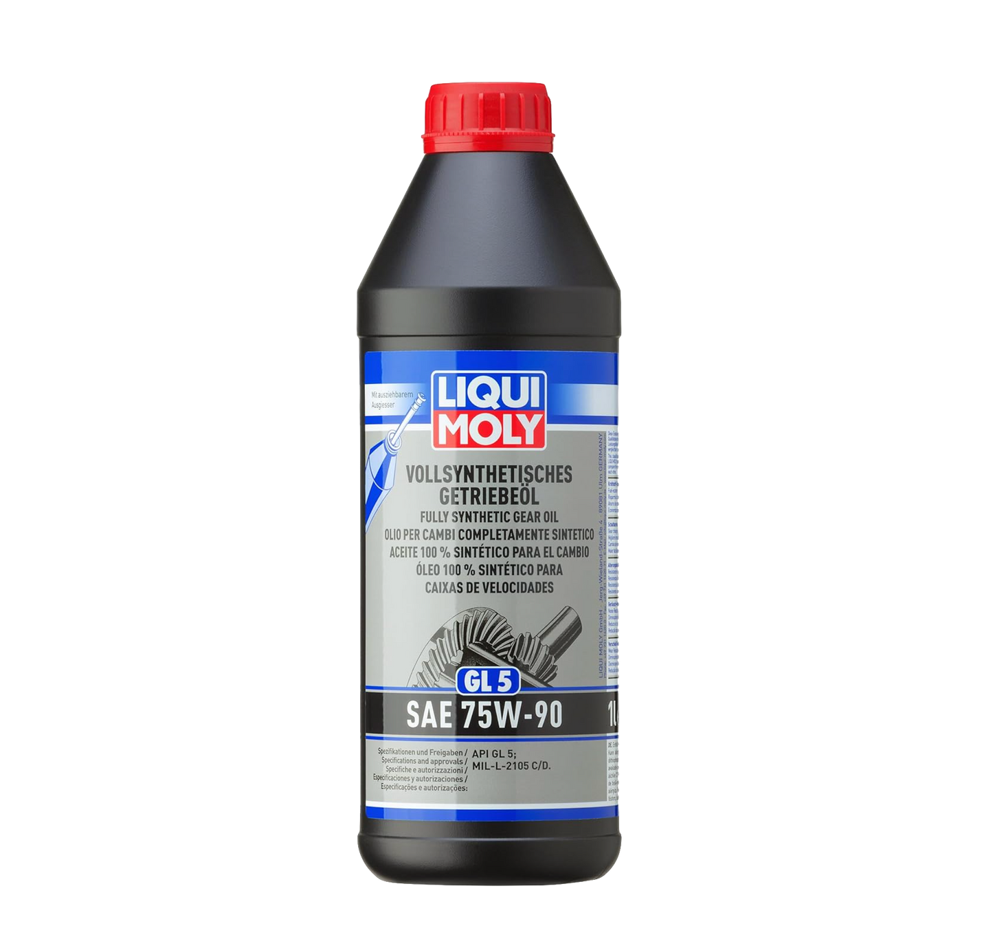 Liqui Moly Fully Synthetic Gear Oil (GL5) SAE 75W-90 (1L)