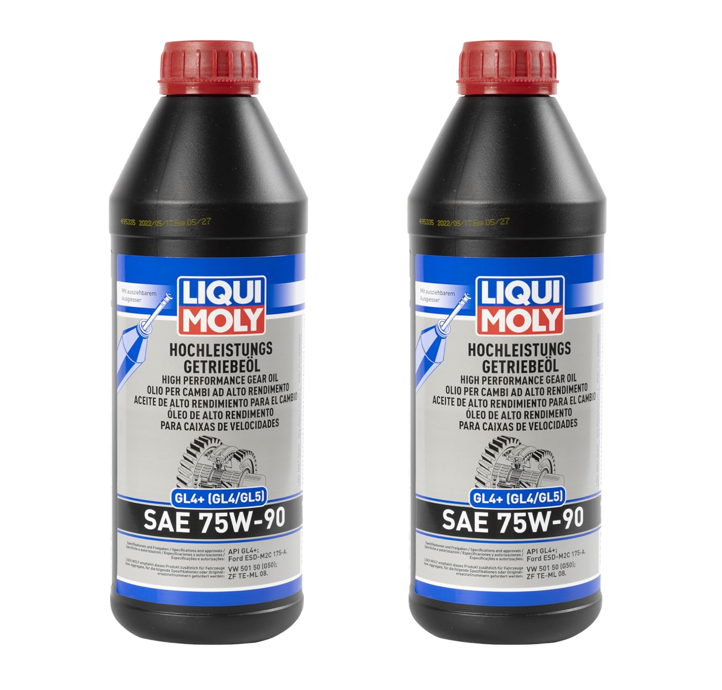 Liqui Moly High Perform­ance Gear Oil (GL4+) SAE 75W-90 (1L)