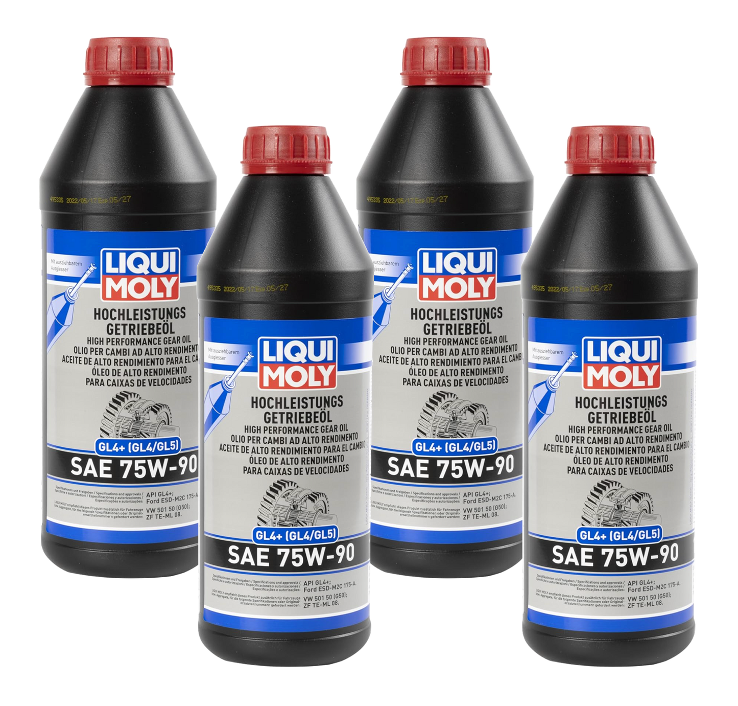 Liqui Moly High Perform­ance Gear Oil (GL4+) SAE 75W-90 (1L)