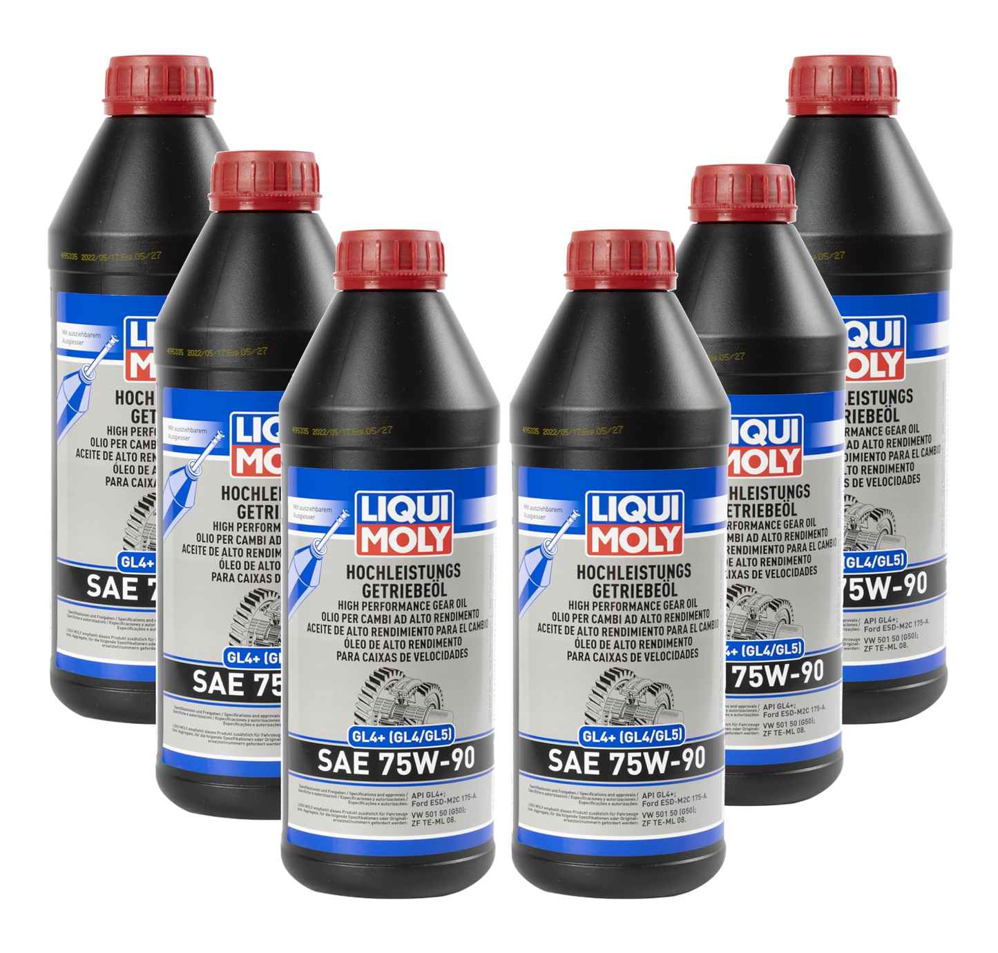 Liqui Moly High Perform­ance Gear Oil (GL4+) SAE 75W-90 (1L)
