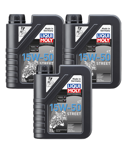 Liqui Moly Motorbike 4T 15W-50 Street Engine Oil (1L)