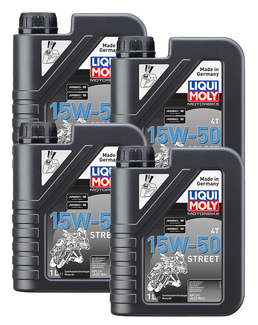 Liqui Moly Motorbike 4T 15W-50 Street Engine Oil (1L)