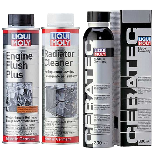 Liqui Moly Combo – Radiator Cleaner 300ml + Engine Flush 300 ml + Cera Tec 300 ml (Each)