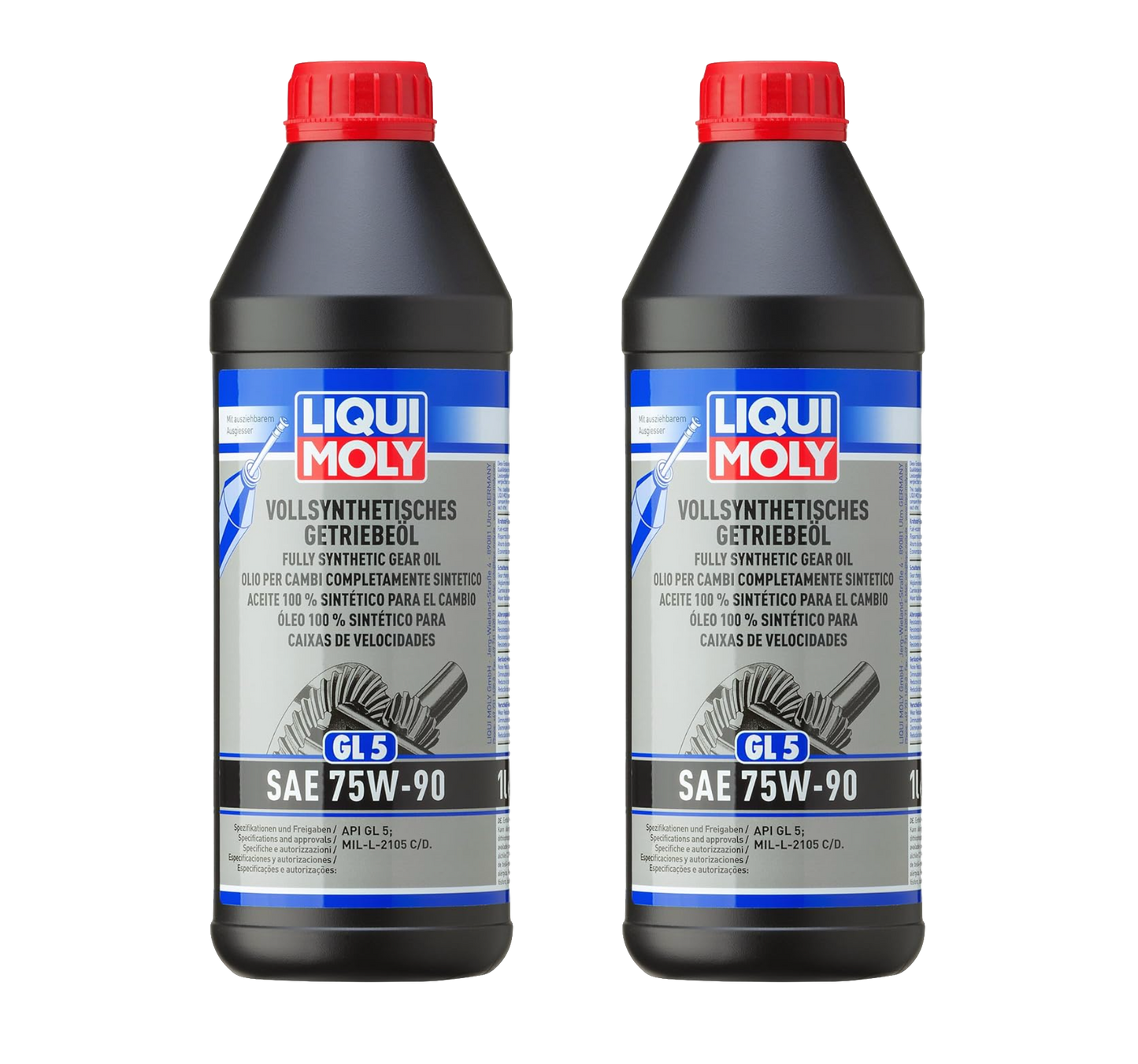 Liqui Moly Fully Synthetic Gear Oil (GL5) SAE 75W-90 (1L)