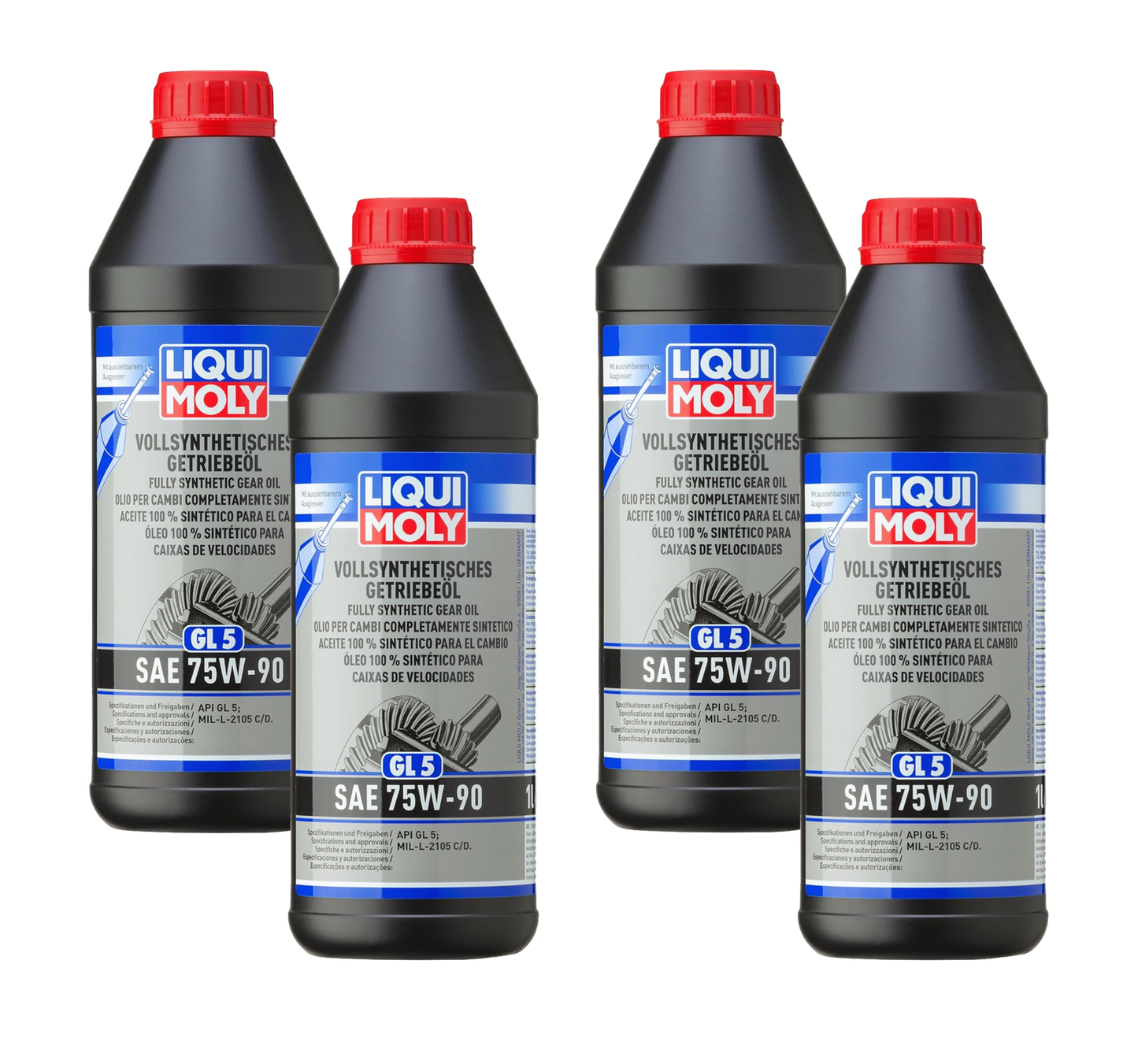 Liqui Moly Fully Synthetic Gear Oil (GL5) SAE 75W-90 (1L)