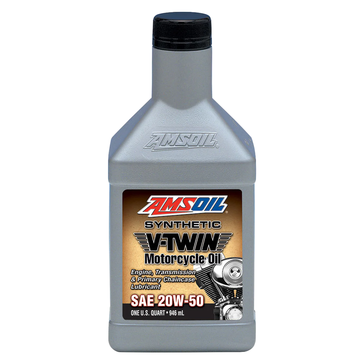 AMSOIL 20W-50 Synthetic Motorcycle Oil (946ml)