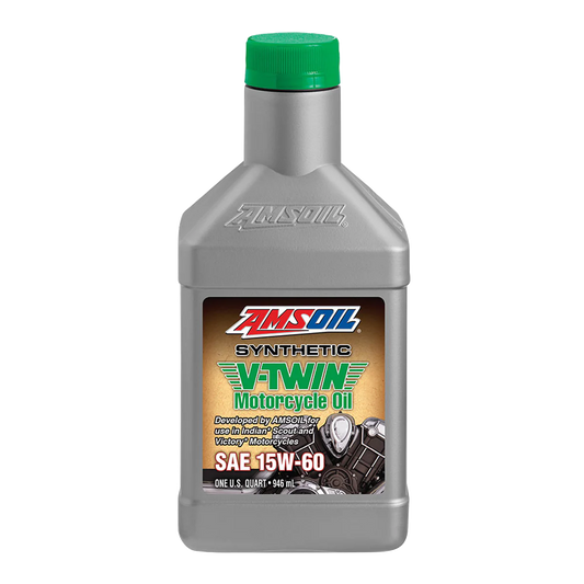 AMSOIL 15W-60 Synthetic V-Twin Motorcycle oil (946ml)