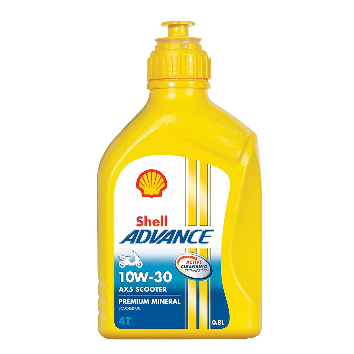 Shell Advance AX5 10W-30 API SN JASO MB Premium Mineral Scooter Engine ...